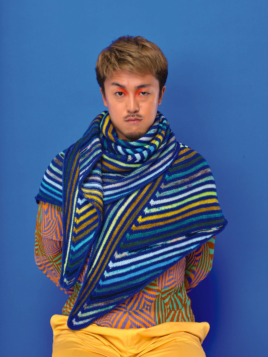 PAINTING STRIPES SHAWL PATTERN