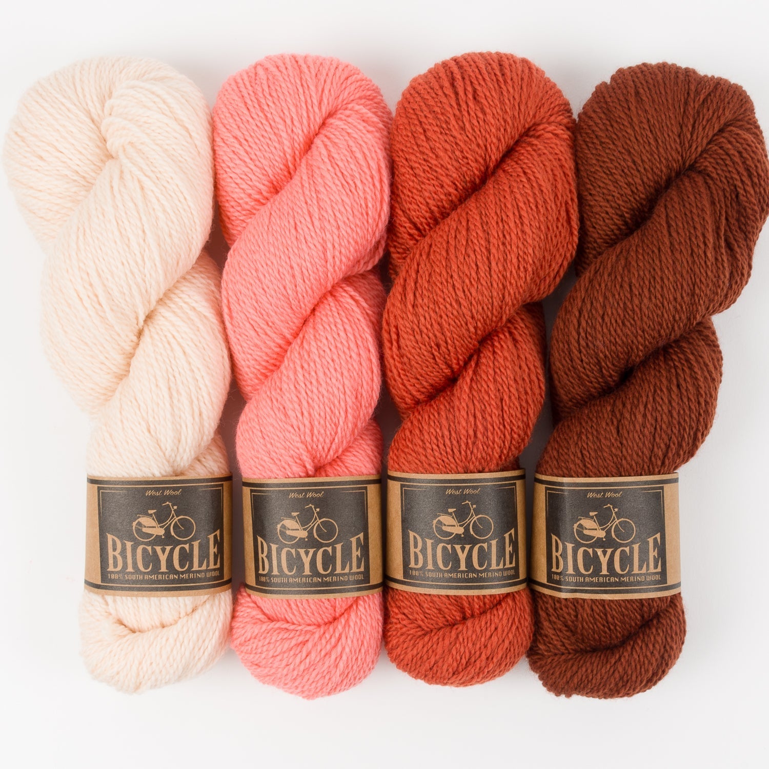 West Wool KARDEMUMMA PEACH Merino wool Fingering Quick Kits