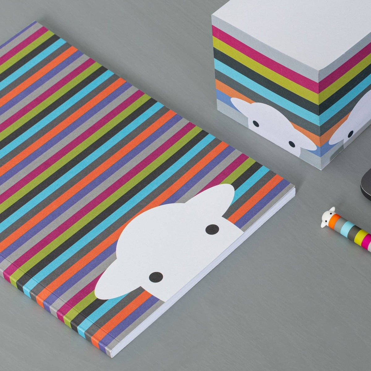 Peep Stripe A5 Notebook
