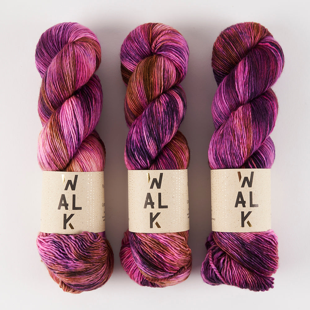WALK Collection COTTAGE MERINO - PLUM GARDEN Merino wool Fingering Yarn