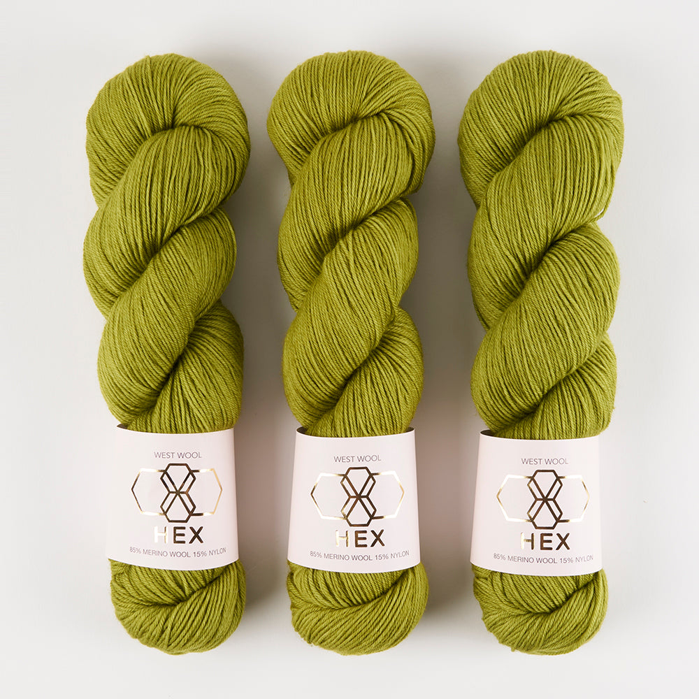 West Wool HEX - GATOR Merino wool Nylon Fingering Yarn