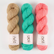 West Wool HEX SIDE QUEST - RIPPLING GUAVA Merino wool Nylon Fingering Quick Kits