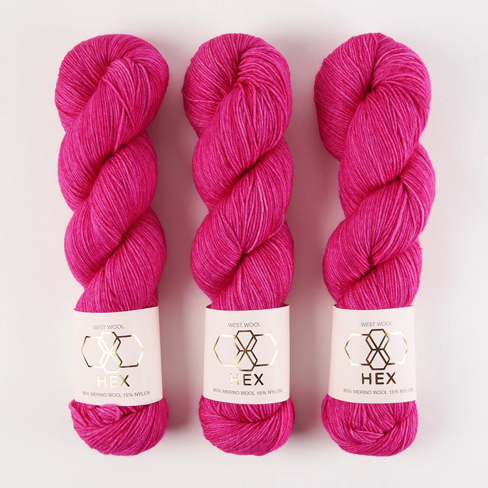 West Wool HEX - POLKA DOT Merino wool Nylon Fingering Yarn
