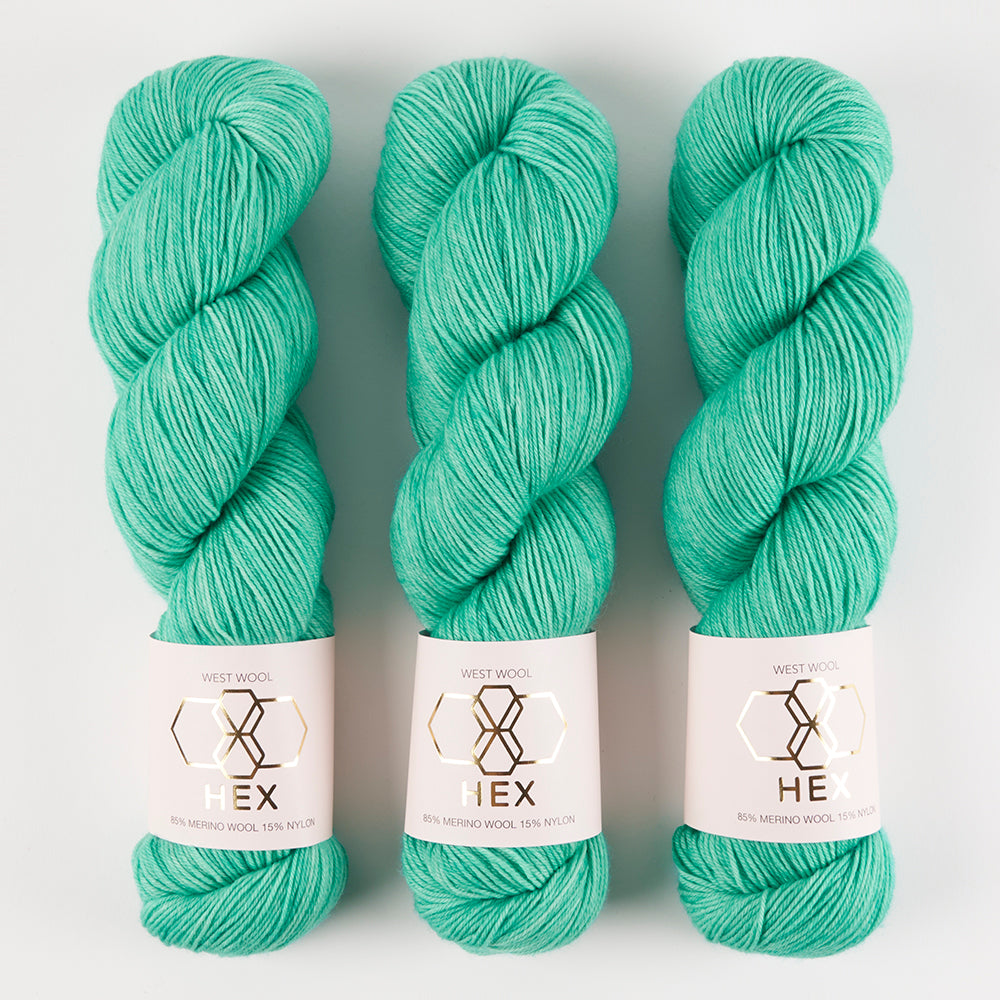 West Wool HEX - RIPPLE Merino wool Nylon Fingering Yarn