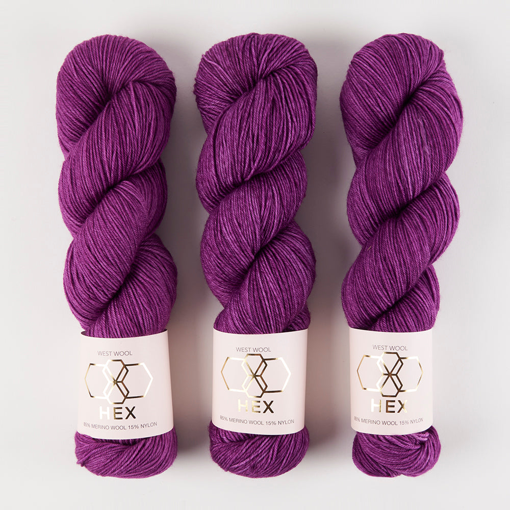 West Wool HEX - SASHAY Merino wool Nylon Fingering Yarn