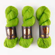 Punk Rock Unicorn SOUL - WITCHCRAFT Merino wool Nylon Fingering  Sock green Yarn