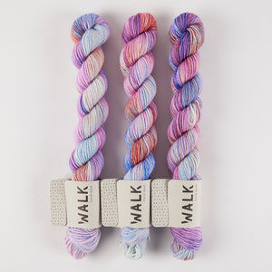 WALK Collection TOUGH SOCK MINI - CANCER Merino wool Nylon Fingering multicolour Yarn