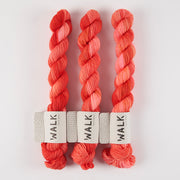 WALK Collection TOUGH SOCK MINI - LEO Merino wool Nylon Fingering red coral Yarn