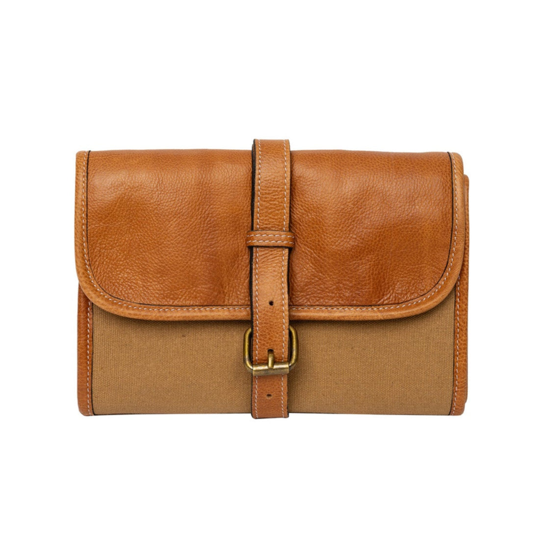 Re:Designed PROJECT 52 - BURNED TAN - CANVAS NEEDLE CASE brown Project Bags