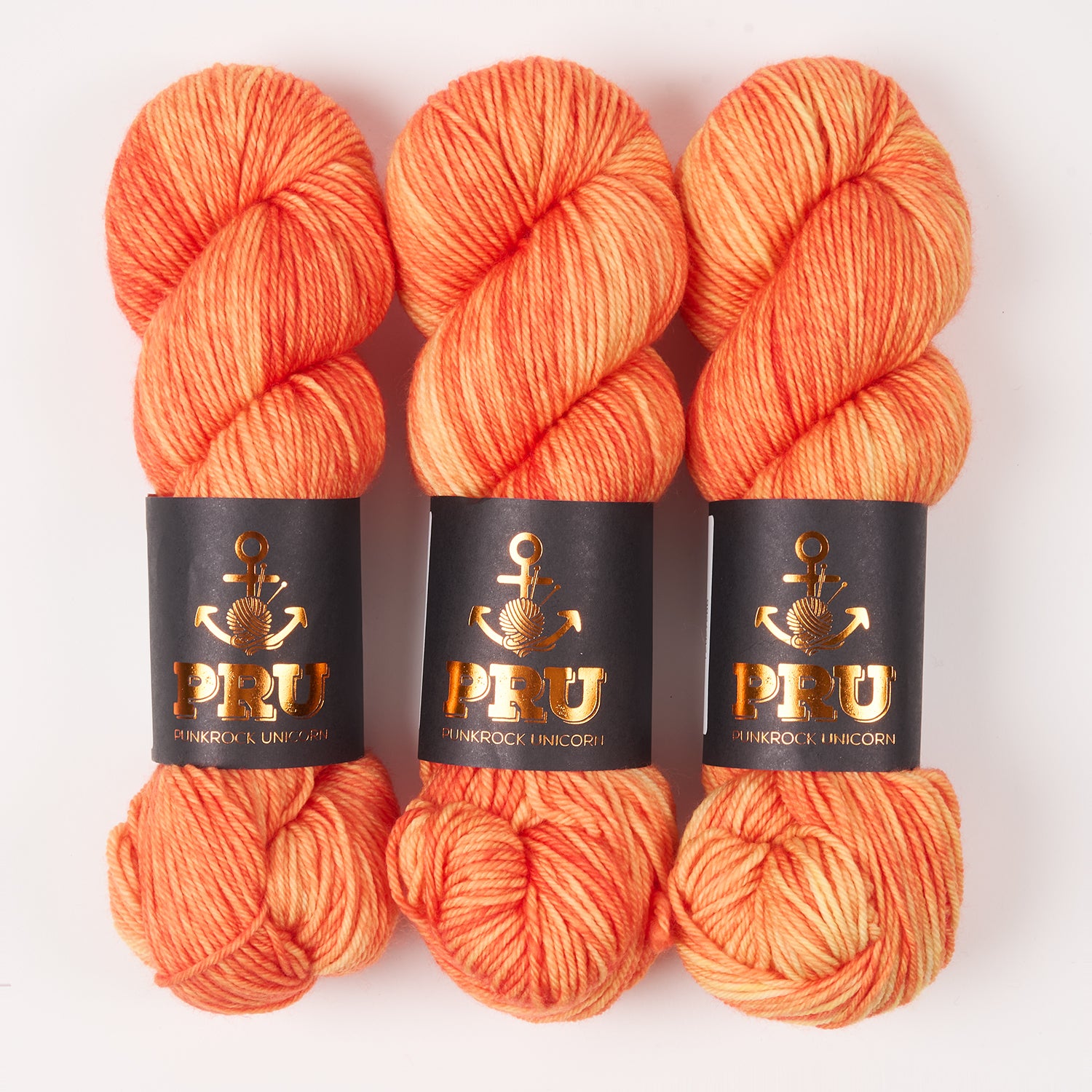 Punk Rock Unicorn SOUL DK - MANGORITA Merino wool Nylon DK Sock orange Yarn