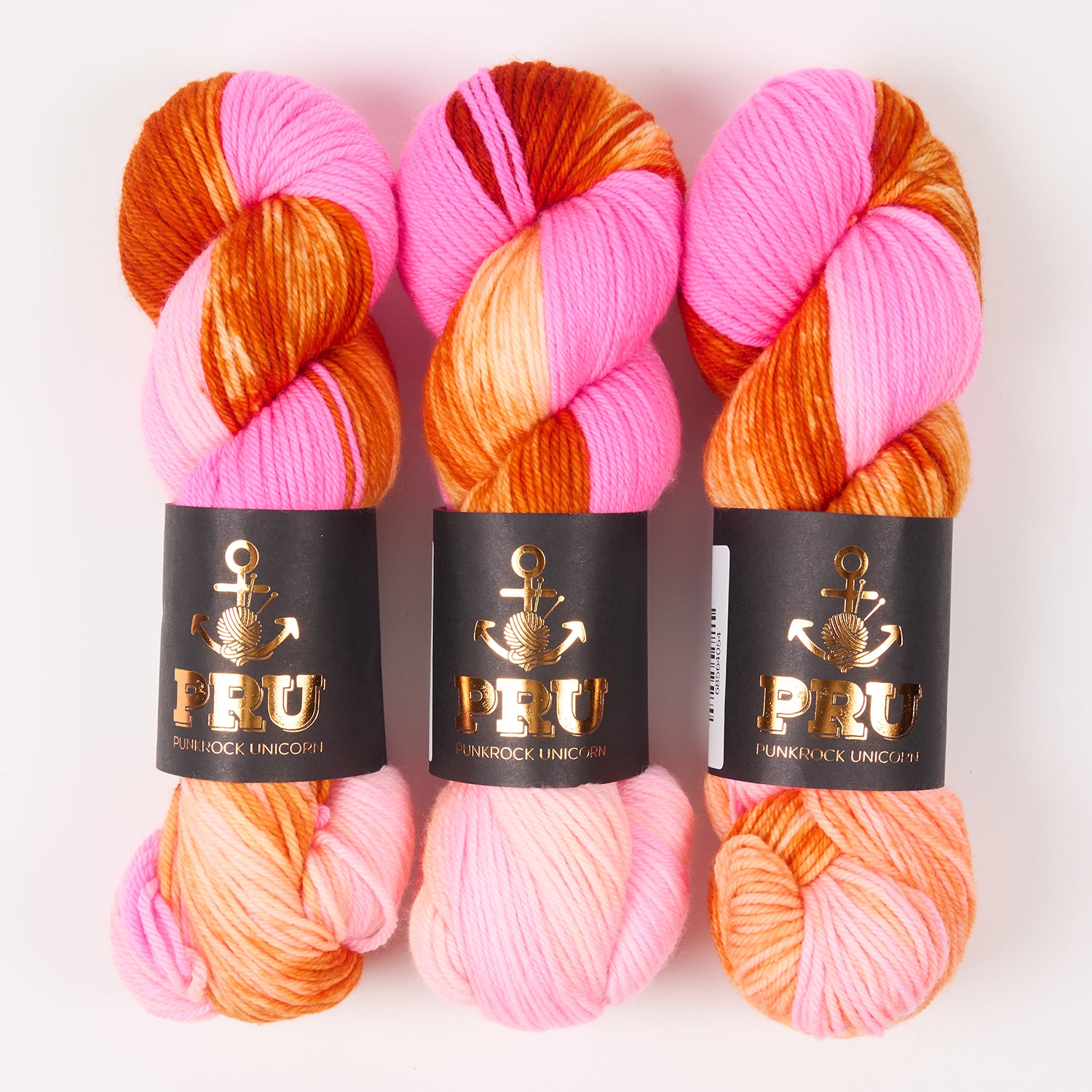 Punk Rock Unicorn SOUL DK - SELFLOVE Merino wool Nylon DK Sock pink orange Yarn