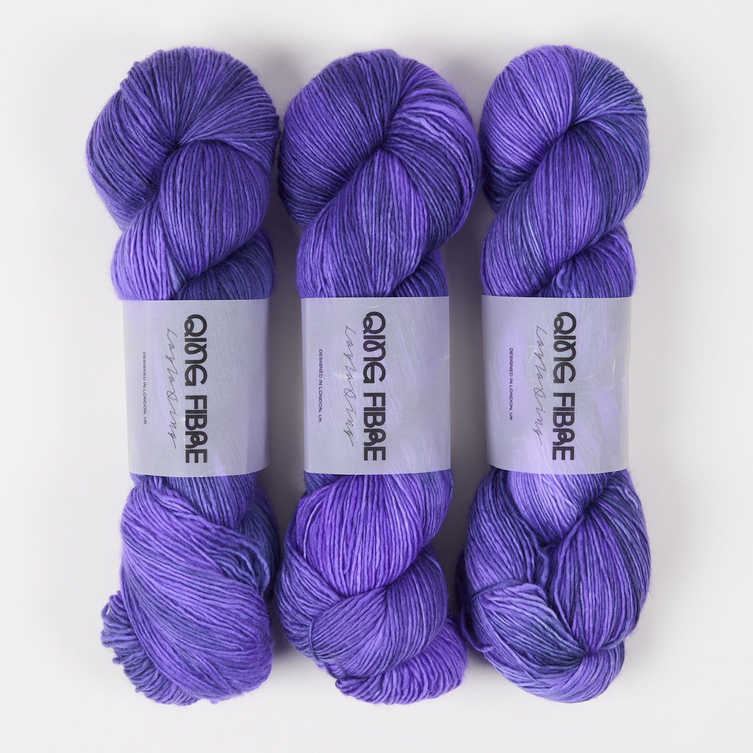 Qing Fibre DASHING SASSY - INK Merino wool Fingering blue Yarn