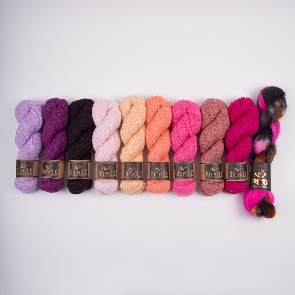 West Wool SWEET DAHLIA Merino wool Fingering Quick Kits