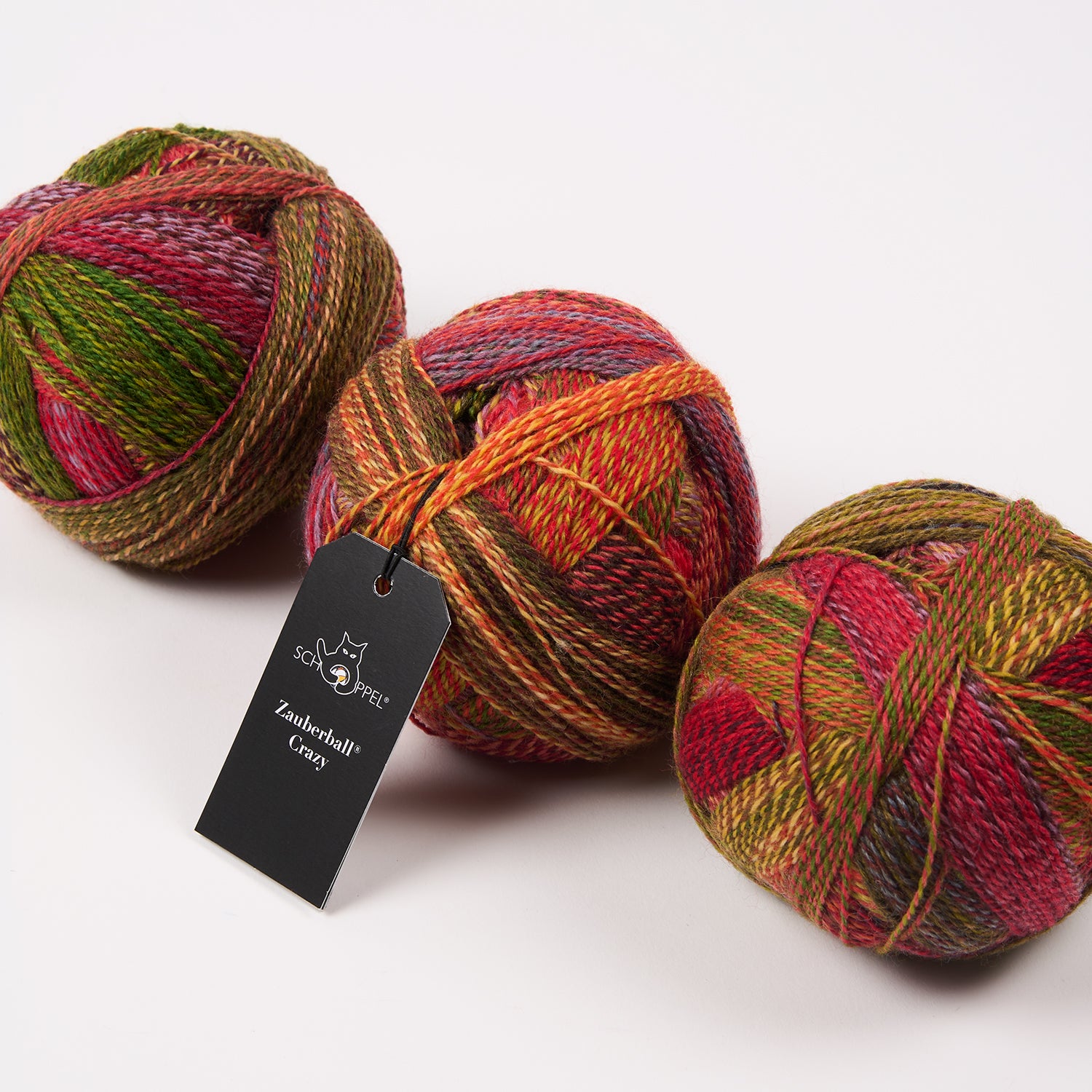 Schoppel-Wolle ZAUBERBALL CRAZY - ABENDSTUNDE Merino wool Nylon Light Fingering red multicolour Yarn