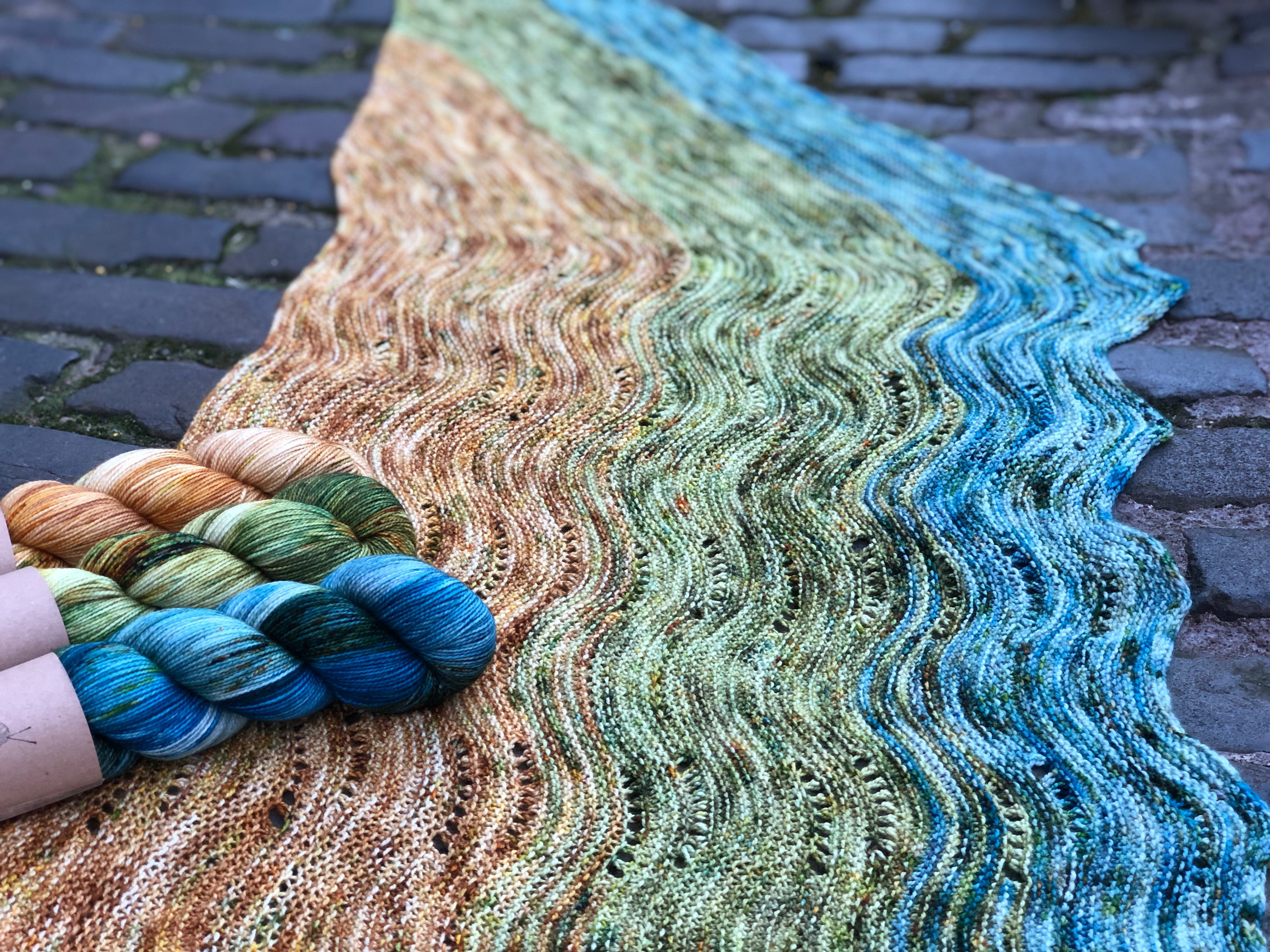 SEA SWELL SHAWL PATTERN