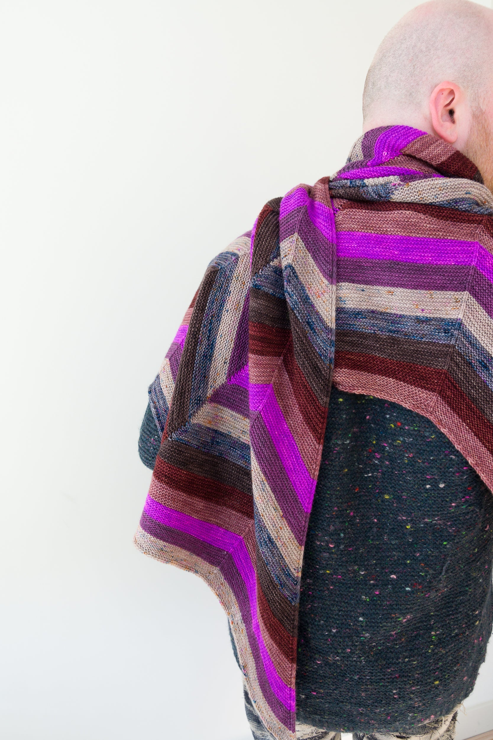 SHIFTING CHEVRONS SHAWL PATTERN