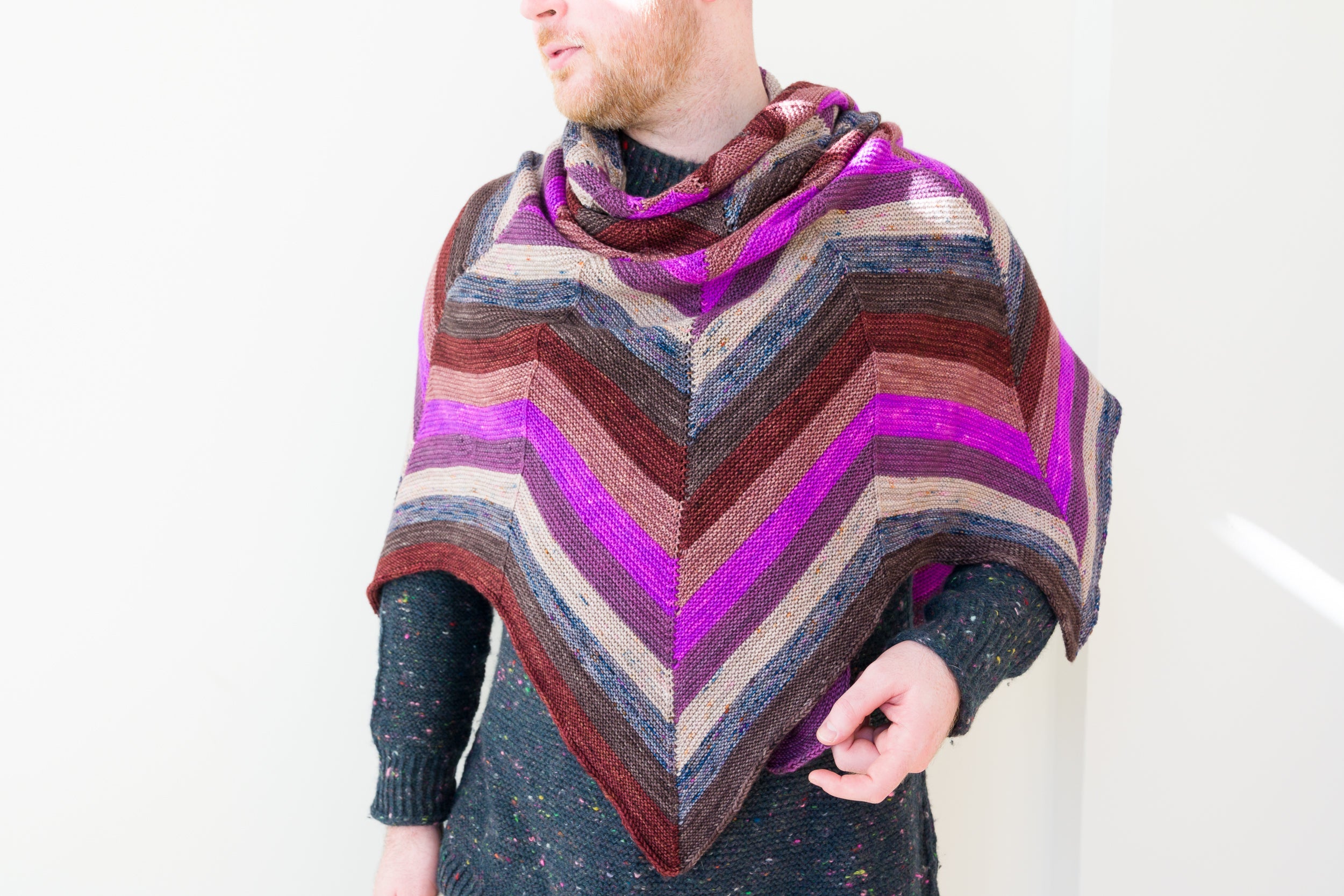 SHIFTING CHEVRONS SHAWL PATTERN