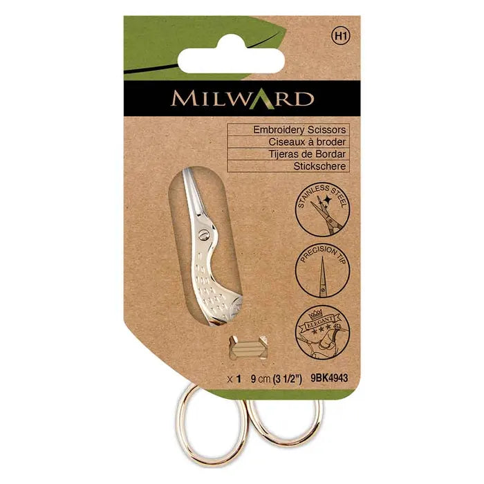 MILWARD - STORK EMBROIDERY SCISSORS