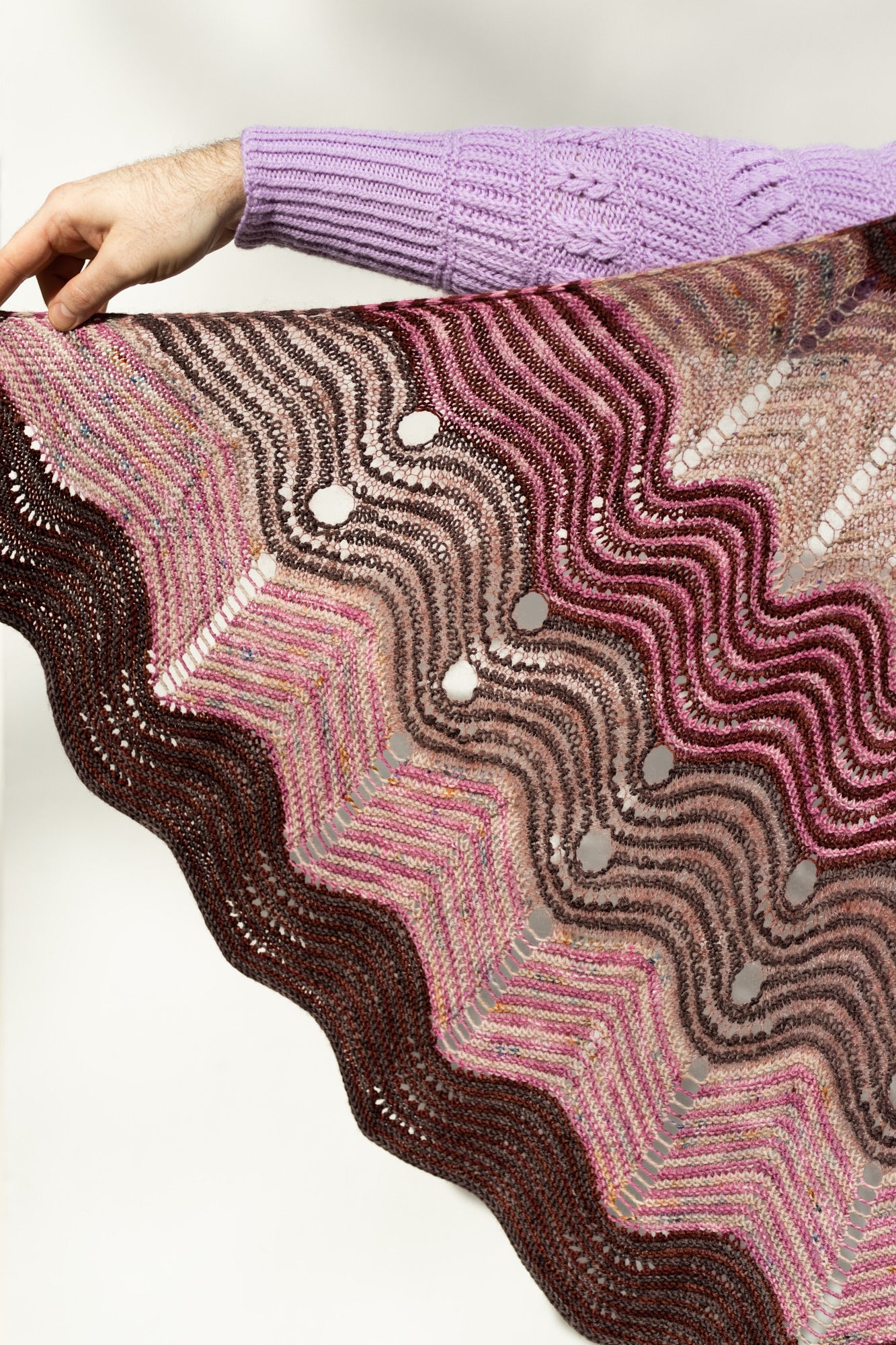 STRIATION VALLEY SHAWL PATTERN
