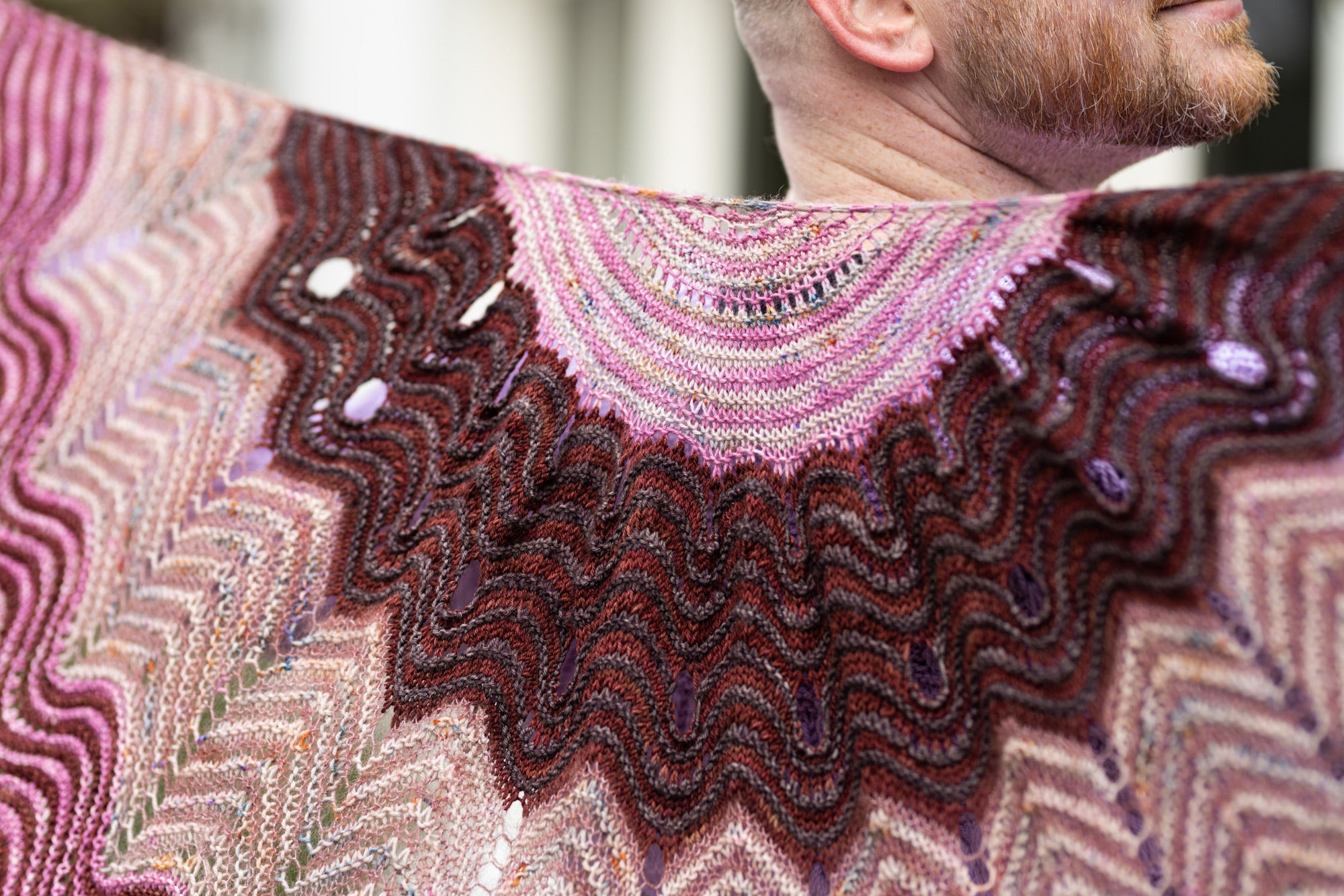 STRIATION VALLEY SHAWL PATTERN