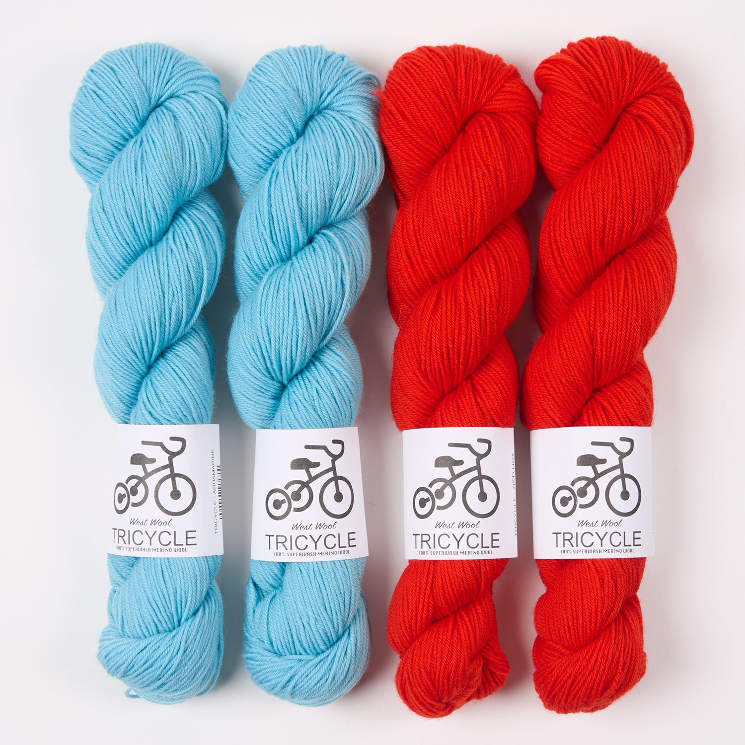 West Wool RUMBLE RAGLAN - HOT WATER Merino wool Fingering Designer Kits