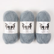 West Wool GLOWHAIR - BLUE SPRUCE Mohair Silk Lace blue Yarn