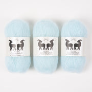 West Wool GLOWHAIR - GLASS Mohair Silk Lace blue Yarn