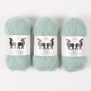 West Wool GLOWHAIR - SEA MIST Mohair Silk Lace blue Yarn