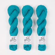West Wool TRICYCLE - BRACKISH Merino wool Fingering turquoise blue Yarn