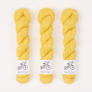 West Wool TRICYCLE - BUTTERCUP Merino wool Fingering yellow Yarn