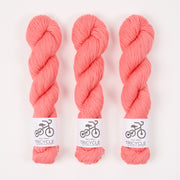 West Wool TRICYCLE - FLAMINGO Merino wool Fingering pink coral Yarn