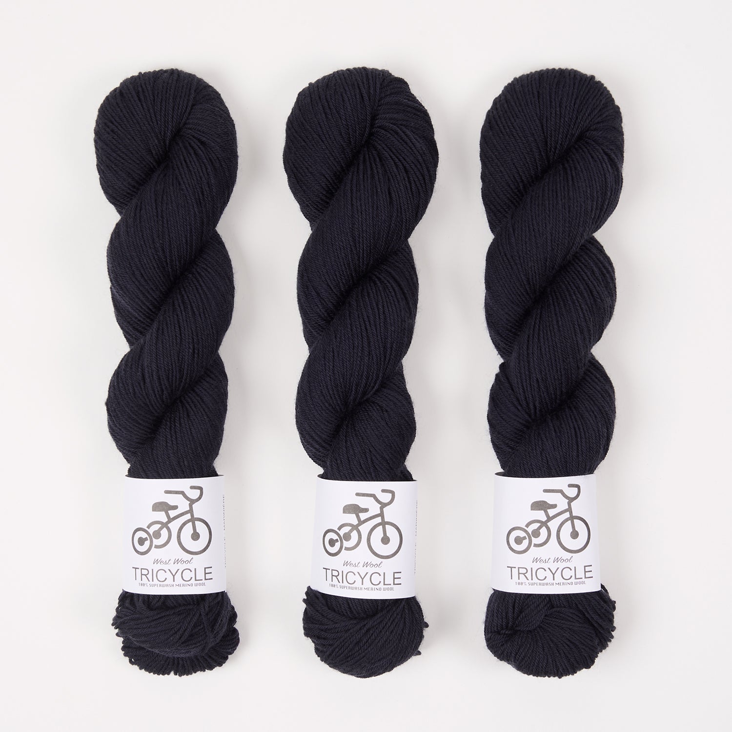 West Wool TRICYCLE - MARINIÈRE Merino wool Fingering blue Yarn