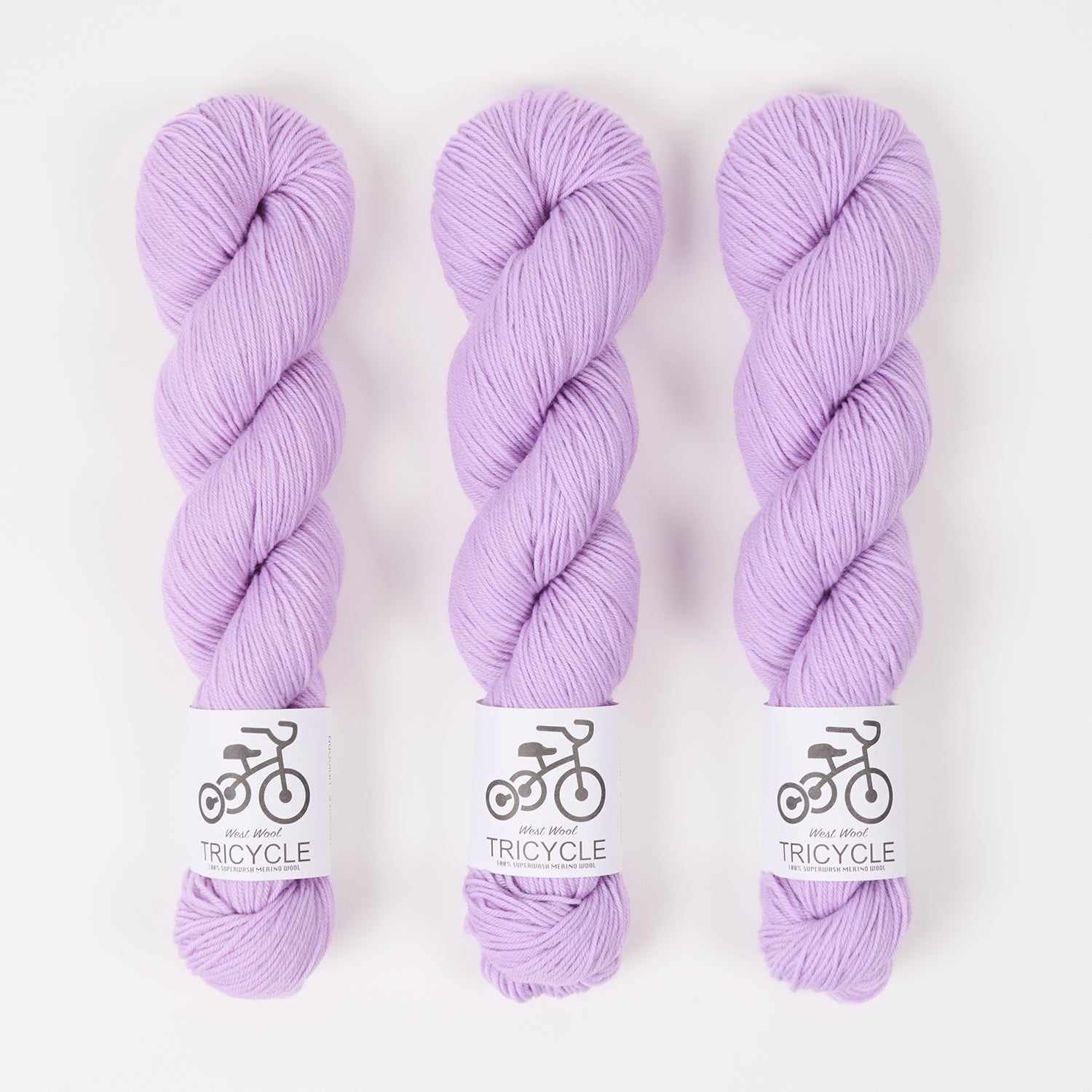West Wool TRICYCLE - UNICORN Merino wool Fingering purple Yarn