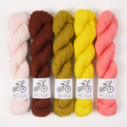 West Wool BIANCA PEACH Merino wool Fingering Quick Kits