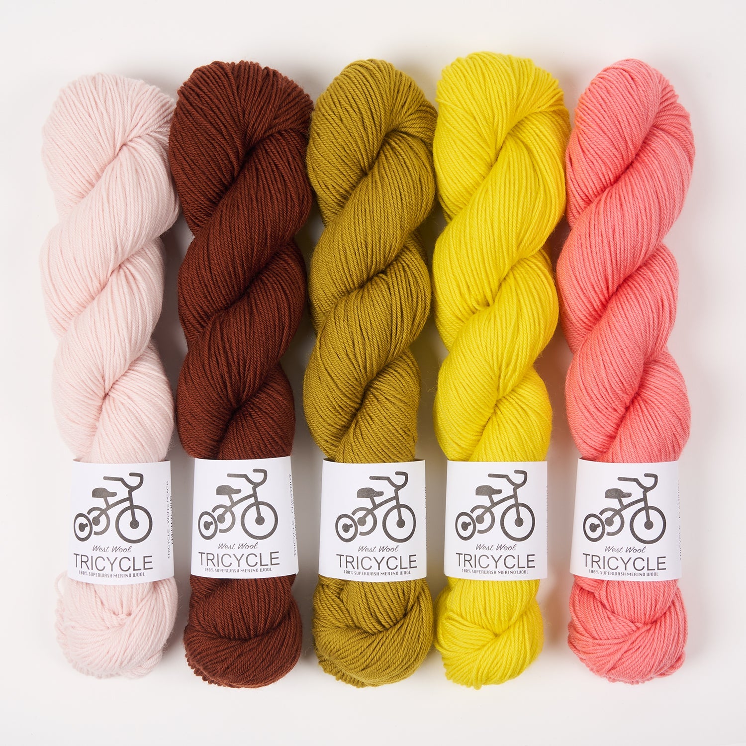 West Wool DELECTABLE COLLECTIBLE SHAWL - BIANCA PEACH Merino wool Fingering Westknits Kits