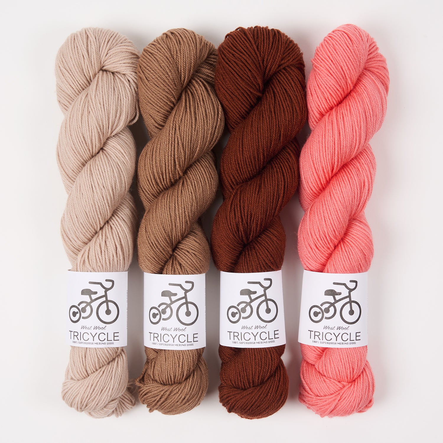 West Wool CHESTNUT BISCUIT Merino wool Fingering Quick Kits