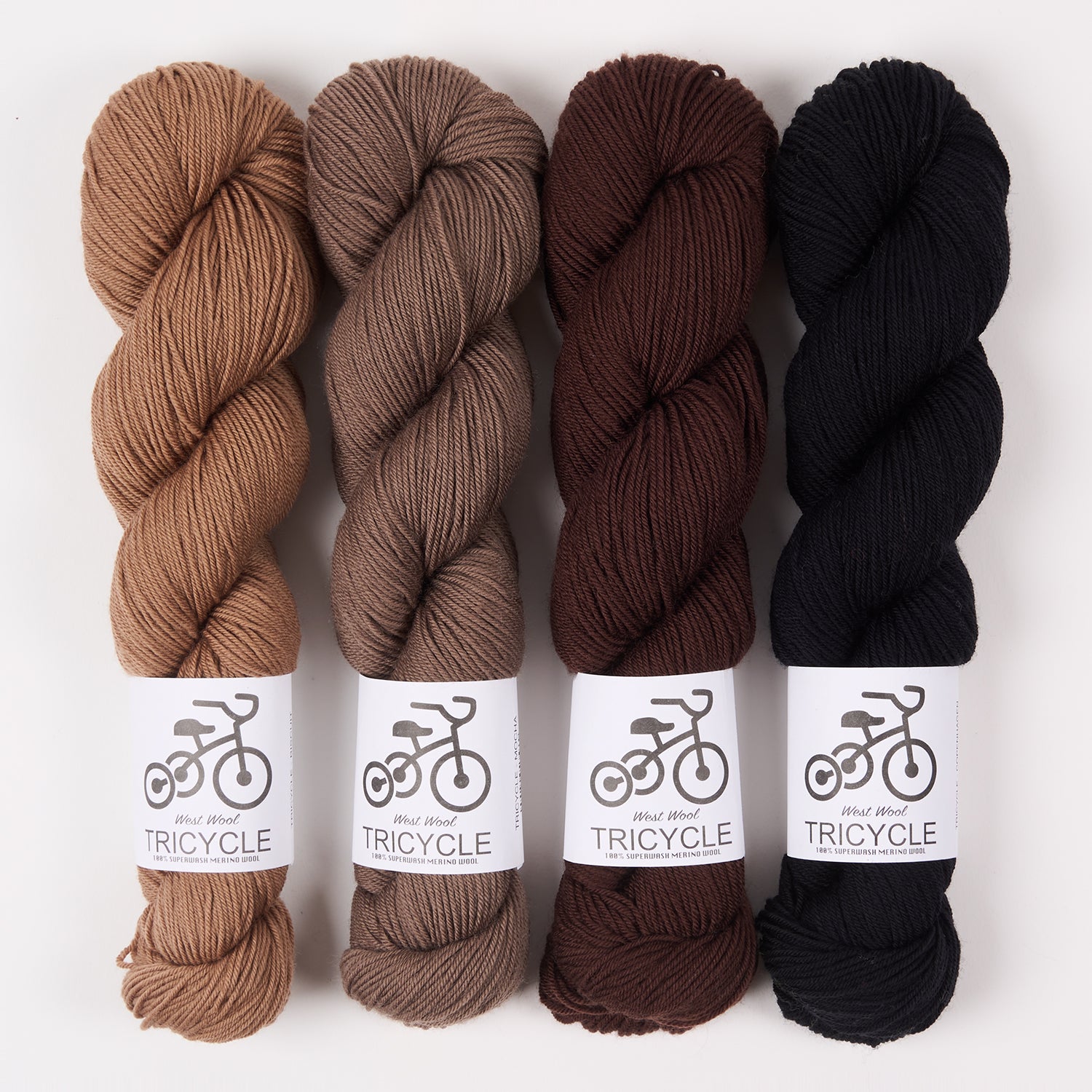 West Wool CHOCOLATE BISCUITS Merino wool Fingering Quick Kits