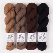 West Wool CHOCOLATE BISCUITS Merino wool Fingering Quick Kits