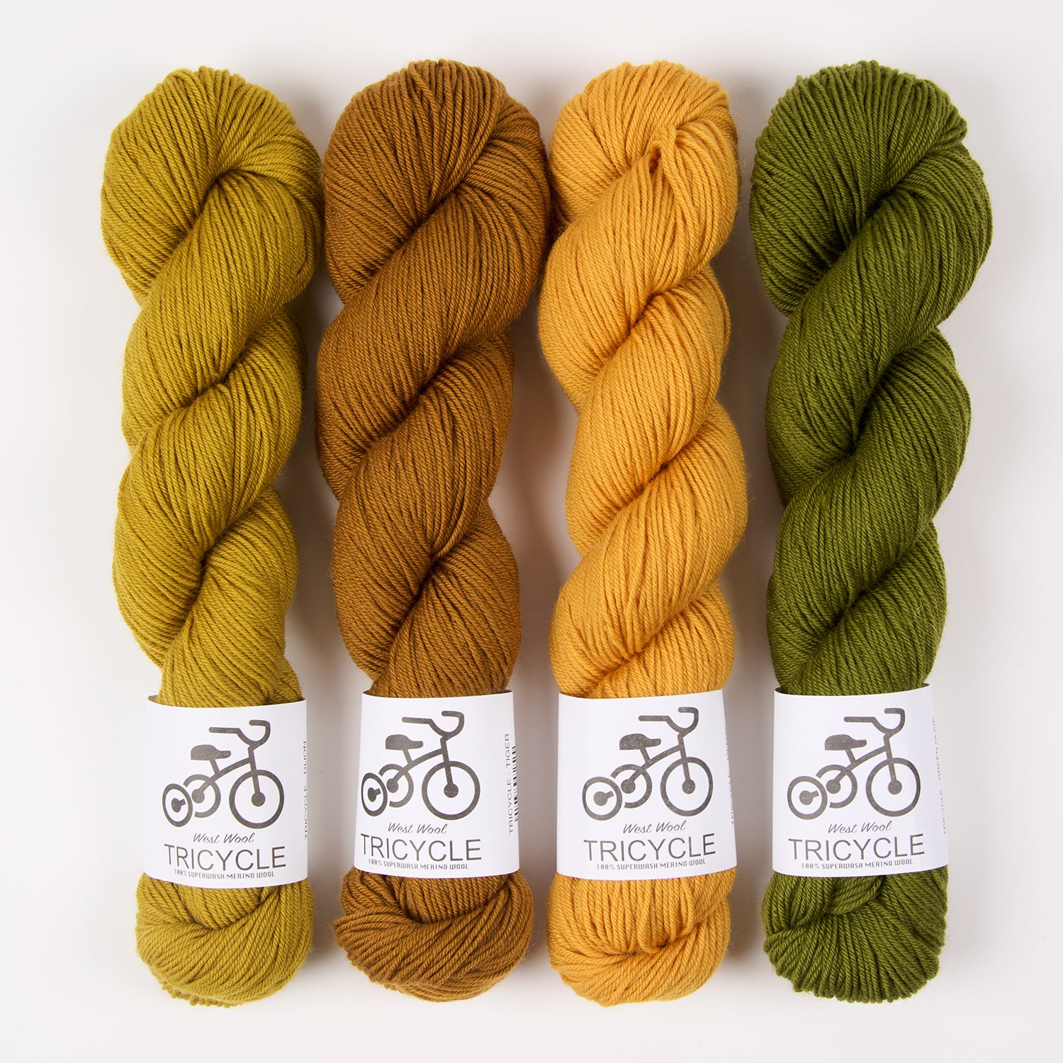 West Wool DIJON GLOW Merino wool Fingering Quick Kits
