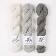 West Wool DUSTY GREY Merino wool Fingering Quick Kits