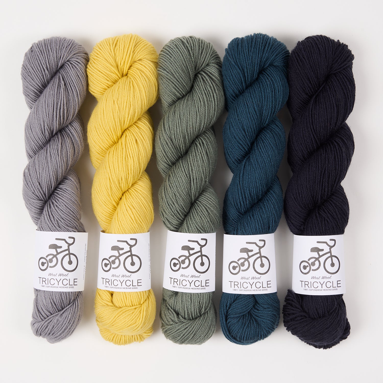 West Wool FIRST BUTTERCUPS Merino wool Fingering Quick Kits