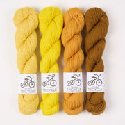 West Wool GLOWING BUTTERCUPS Merino wool Fingering Quick Kits