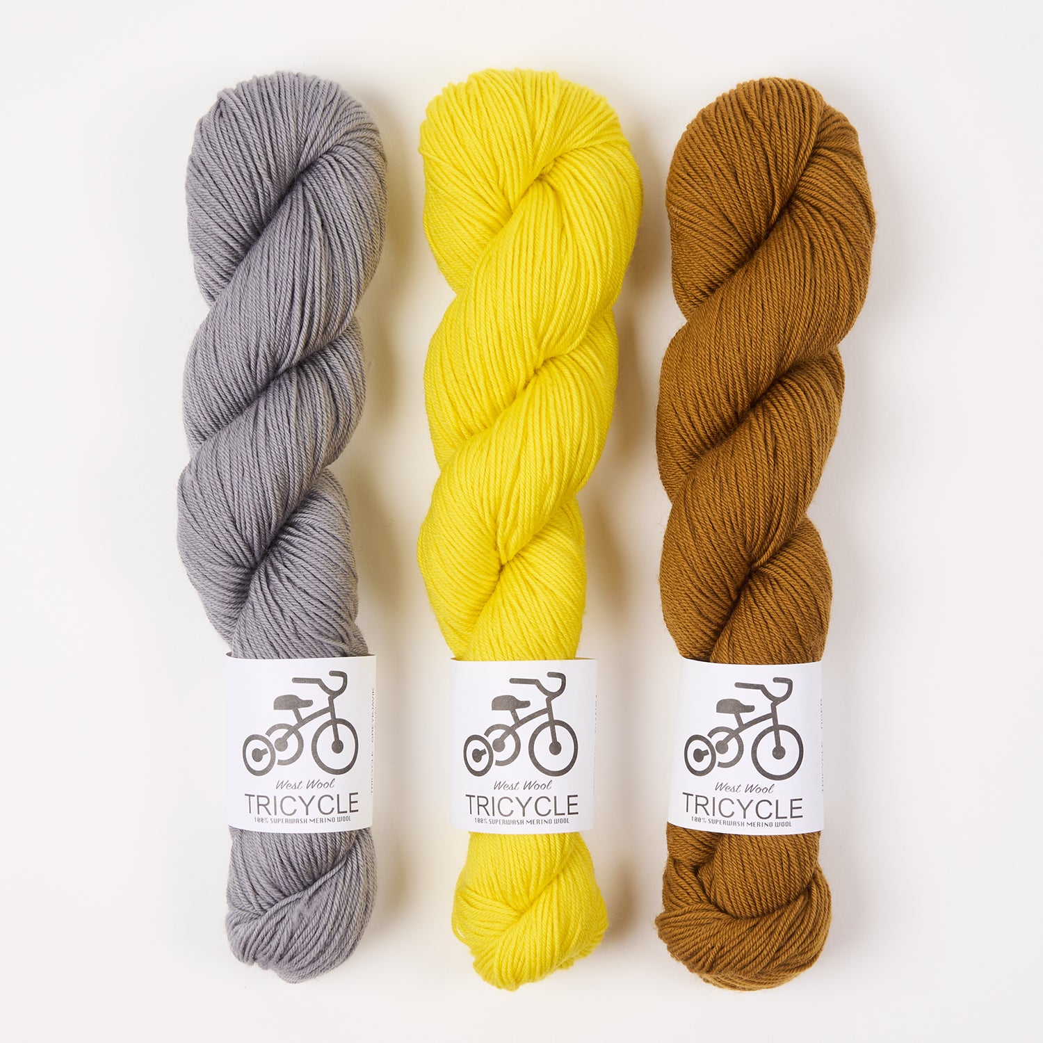 West Wool GOLD AND GREYKJAVIK Merino wool Fingering Quick Kits