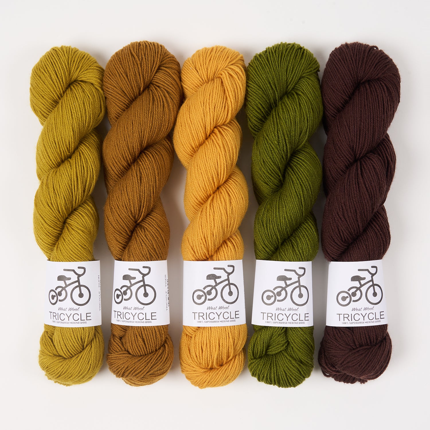 West Wool GREEN TIGER Merino wool Fingering Quick Kits