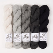 West Wool GREY BIRCH Merino wool Fingering Quick Kits