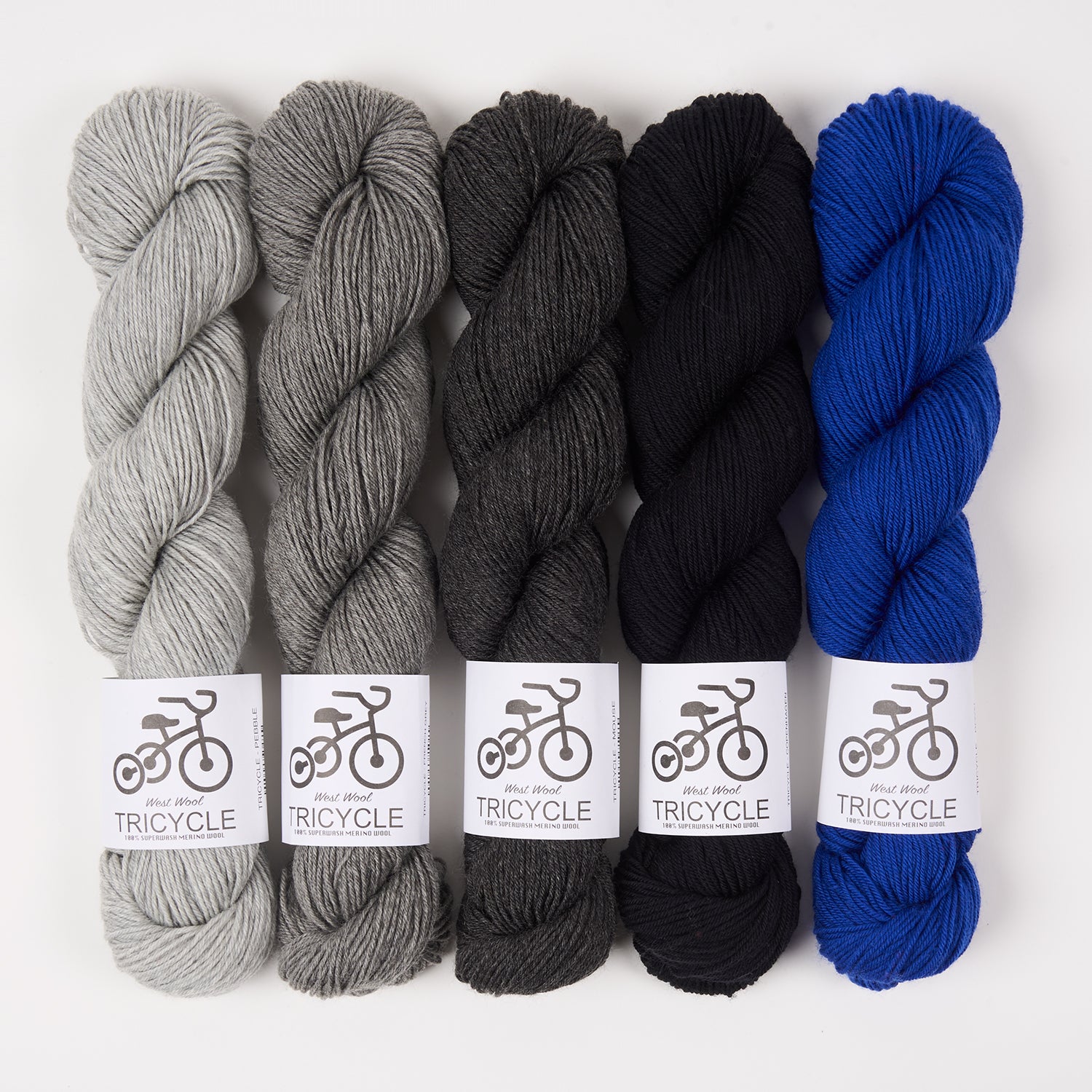 West Wool GREY CASTLE Merino wool Fingering Quick Kits