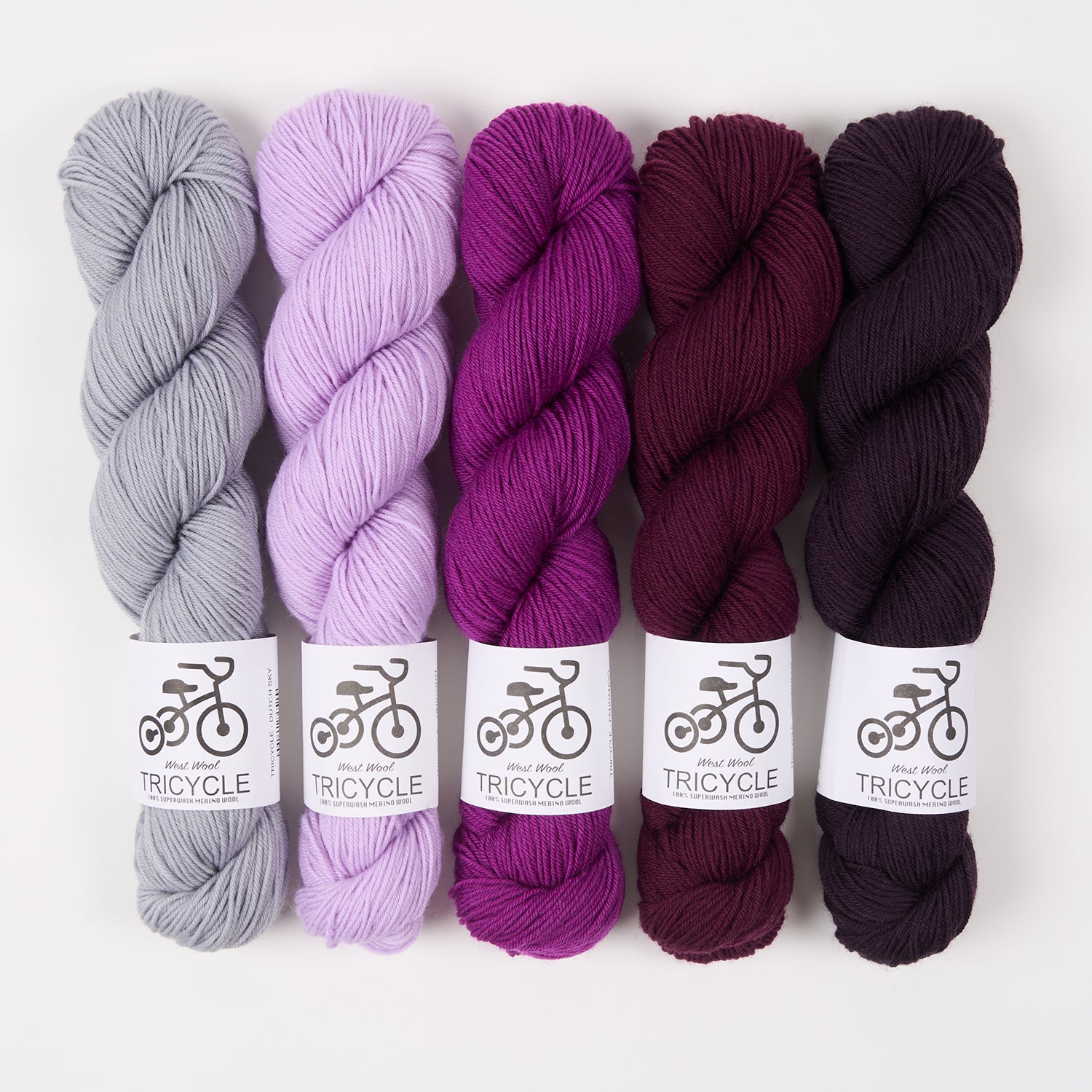 West Wool GREY CORDUROY Merino wool Fingering Quick Kits