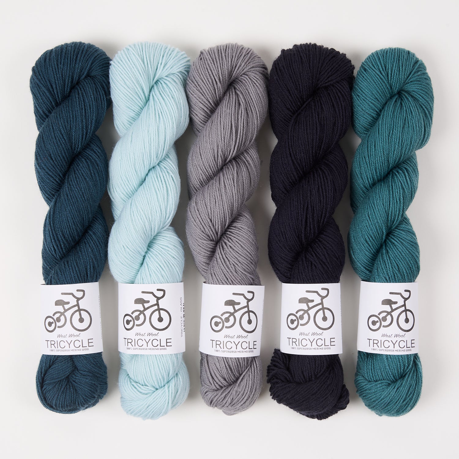 West Wool NORDIC COASTLINE Merino wool Fingering Quick Kits