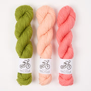 West Wool PASTEL MELON Merino wool Fingering Quick Kits