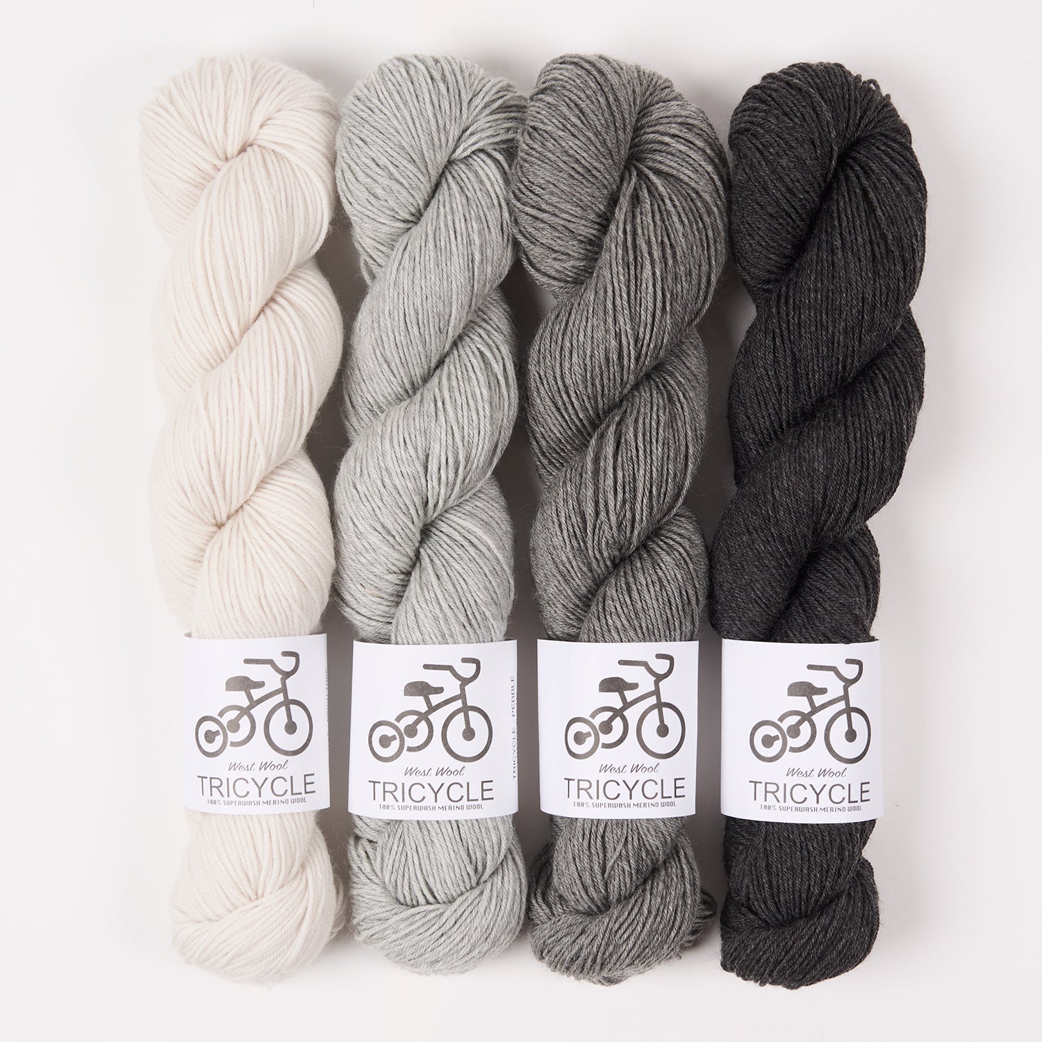 West Wool PEBBLE TREE Merino wool Fingering Quick Kits